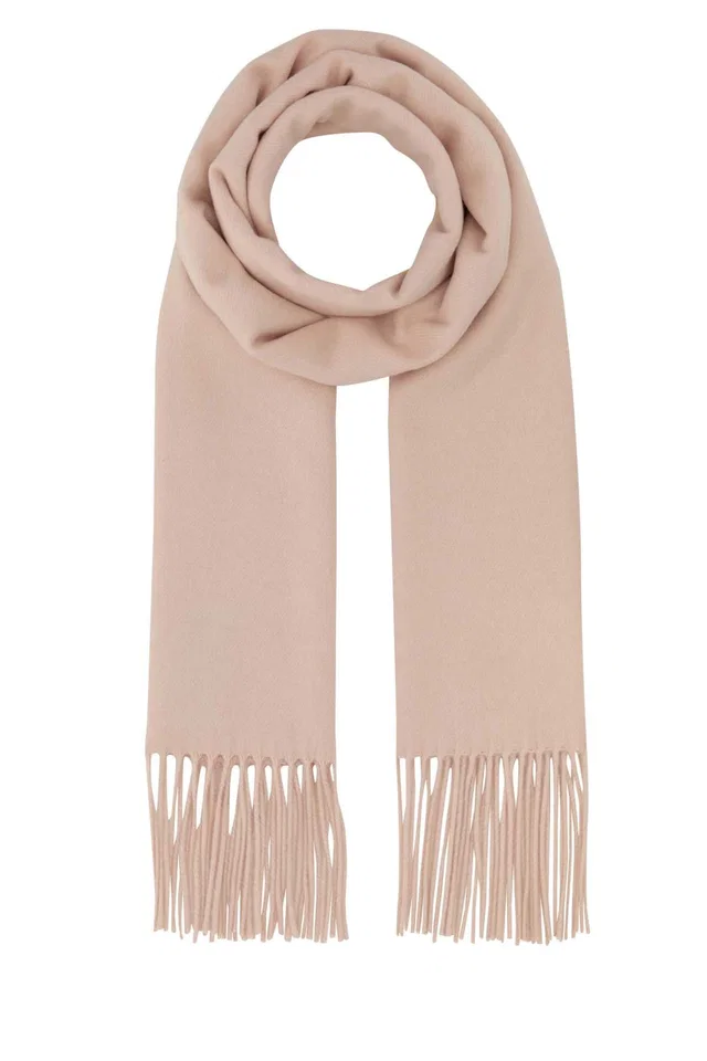 Prada Silk-Cashmere Blend Scarf — Pink Exterior: Silk Cashmere Scarfs in Pink Silk from HEWI