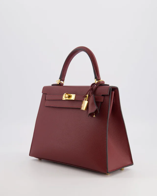 Hermès Kelly 25 Sellier Bag in Burgundy Epsom leather from Sellier, photo 2 of 2