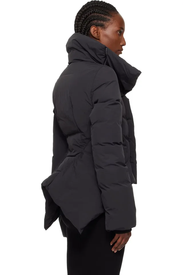 Rick Owens Black Concordians Naska Duvet Down Jacket, photo 3 of 4 from SSENSE