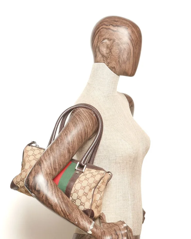 Gucci Small GG Web Boston Bag in Canvas from A Retro Tale, photo 9 of 9