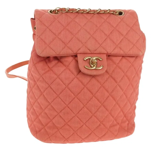 Chanel Vintage Flap Denim Pink Denim_jeans Bag in Pink Denim from HEWI