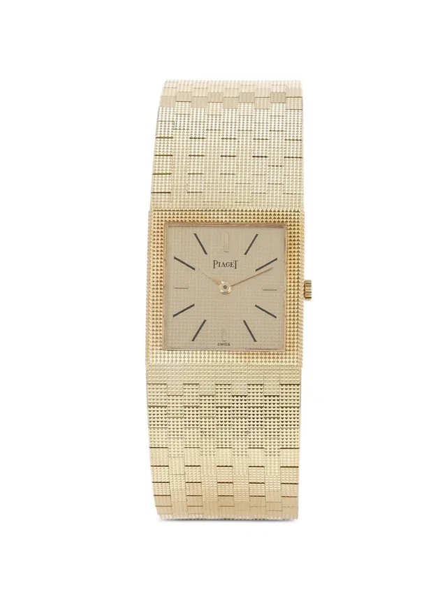 Piaget 1980 Vintage 18mm watch - unisex - Yellow Gold/Mineral Glass in gold from Farfetch