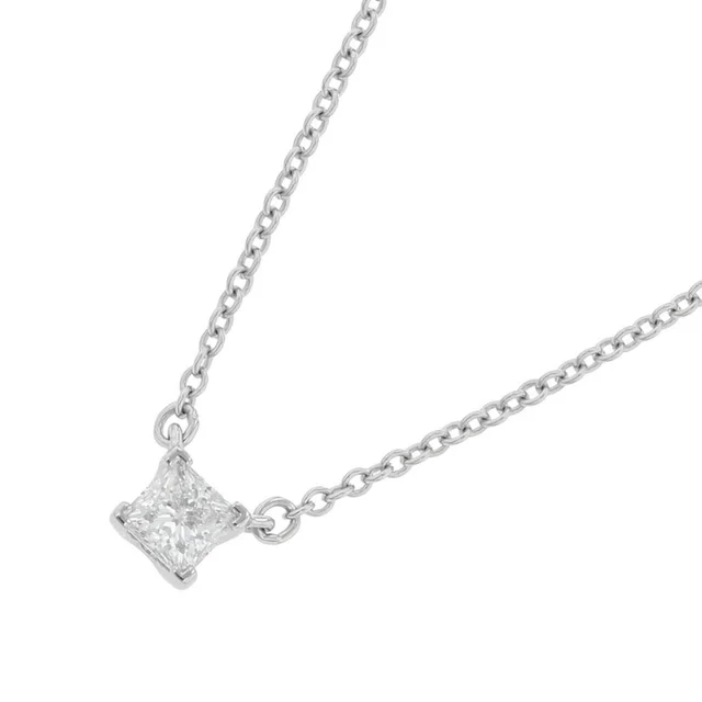 Tiffany & Co. Silver Diamond 2c Necklace in gray|silver from Poshmark