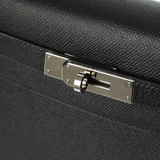 Hermès Kelly 28 Black Epsom PHW in Black Epsom leather from Labellov, photo 3 of 11