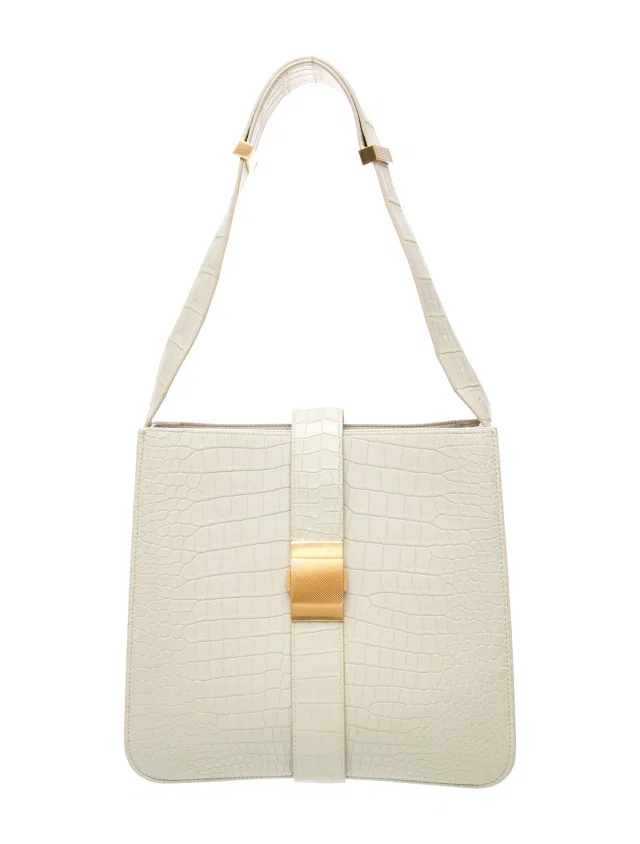 Bottega Veneta Embossed Leather Shoulder Bag in Leather from The RealReal