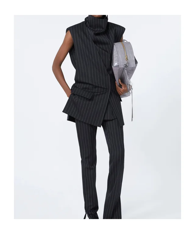 Sportmax Sleeveless pinstripe wool jacket - Black, photo 6 of 6 from SENSER