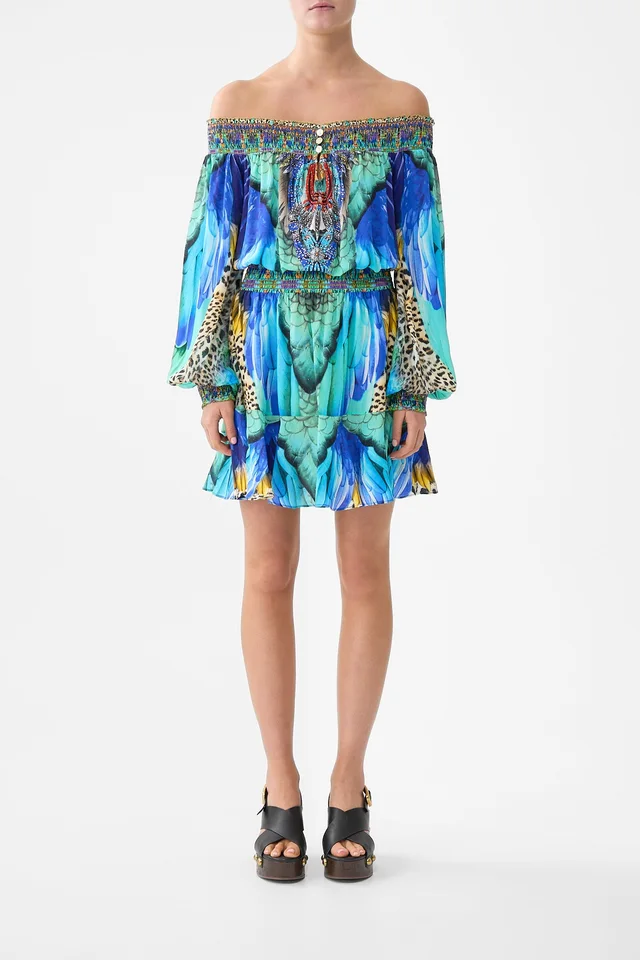 Camilla eBoutique OFF SHOULDER SHORT DRESS JUNGLE FLIGHT from CAMILLA, photo 1 of 1