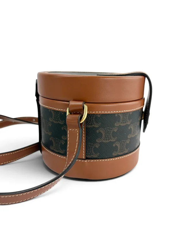 Celine Triomphe Medium Tambour Bag in Calfskin from Season 2 Consign, photo 4 of 8