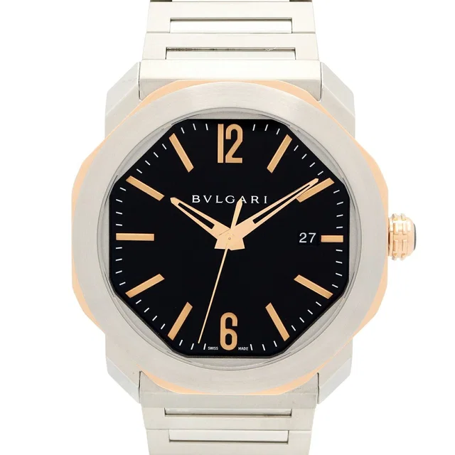 Bvlgari Octo Au750 Pink Gold Stainless Steel in Pink from LuxUness