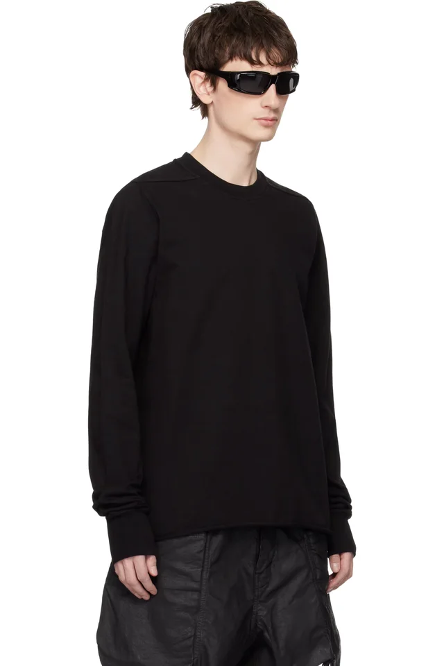 Rick Owens DRKSHDW Black Temple Crewneck Sweatshirt, photo 2 of 4 from SSENSE