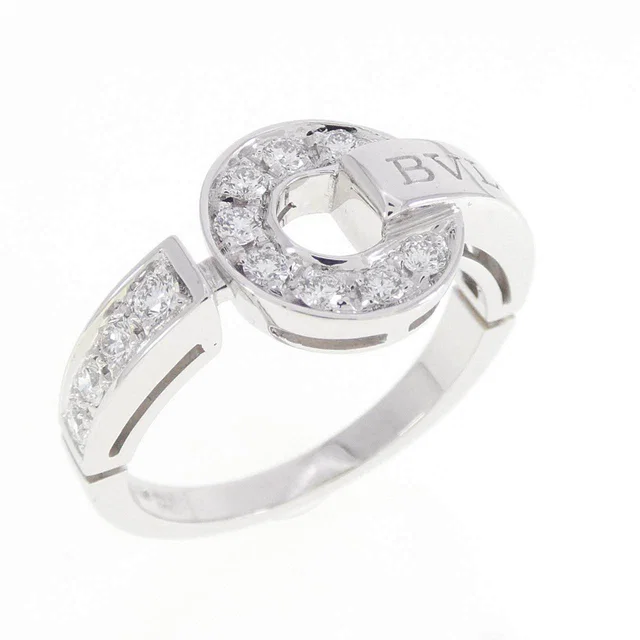 Bvlgari Bvlgari 750 White Gold Diamond Ring Size 13 in White from LuxUness