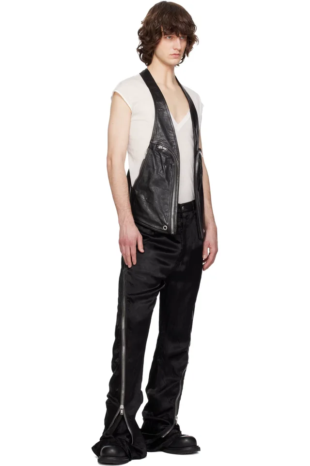 Rick Owens Black Temple Bolan Banana Trousers, photo 5 of 5 from SSENSE