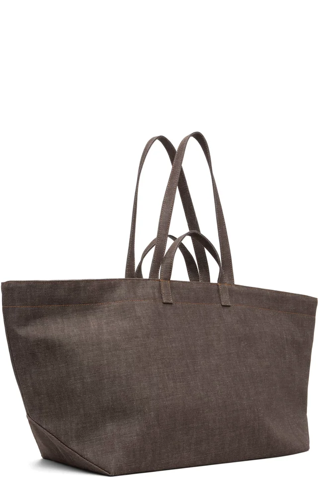 A.P.C. Brown 'Le Drummer' Toile Tote, photo 3 of 4 from SSENSE