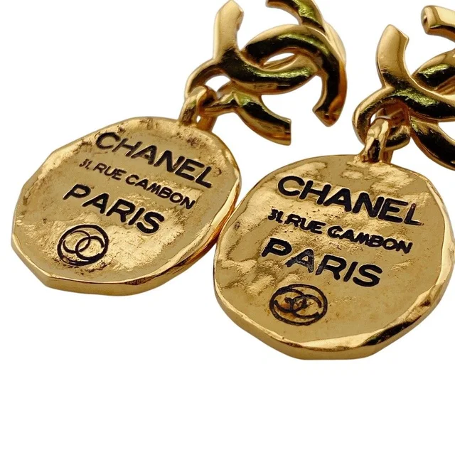 Chanel 31 Rue Cambon Earrings Gold in Gold from The Reluxe