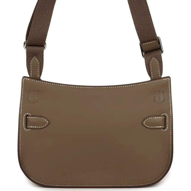 Hermès Jypsiere Mini Etoupe Swift Palladium Hardware in Taupe Swift leather from Madison Avenue Couture, photo 2 of 2