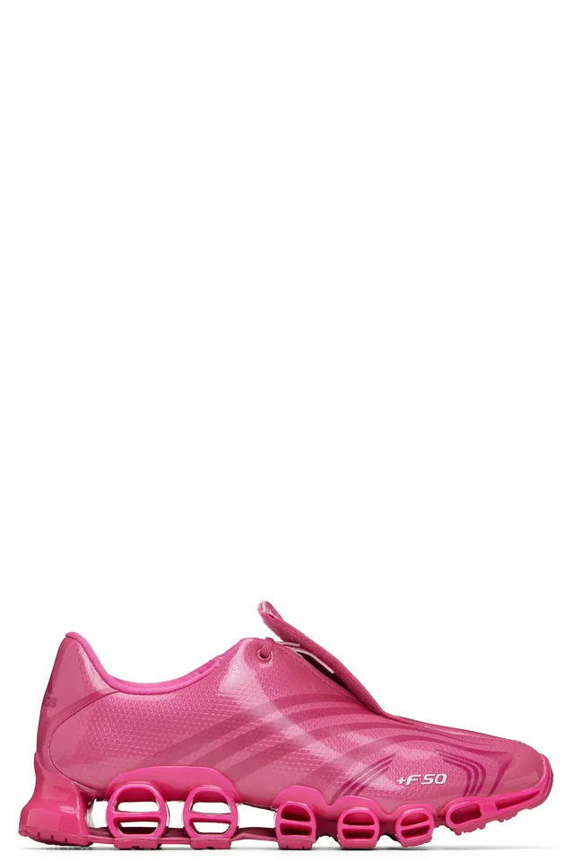 adidas Originals Pink F50 Tunit Mega Consortium Sneakers, image 1 of 1 from SSENSE