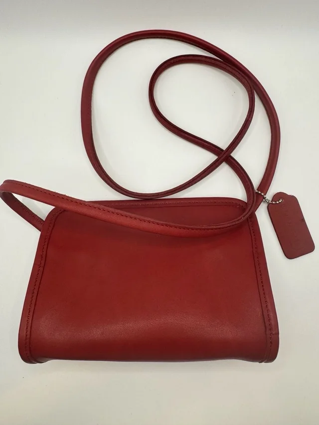 Coach Vintage Red Leather Mini Disco Crossbody Bag 9048 in red Leather from Poshmark, photo 1 of 1