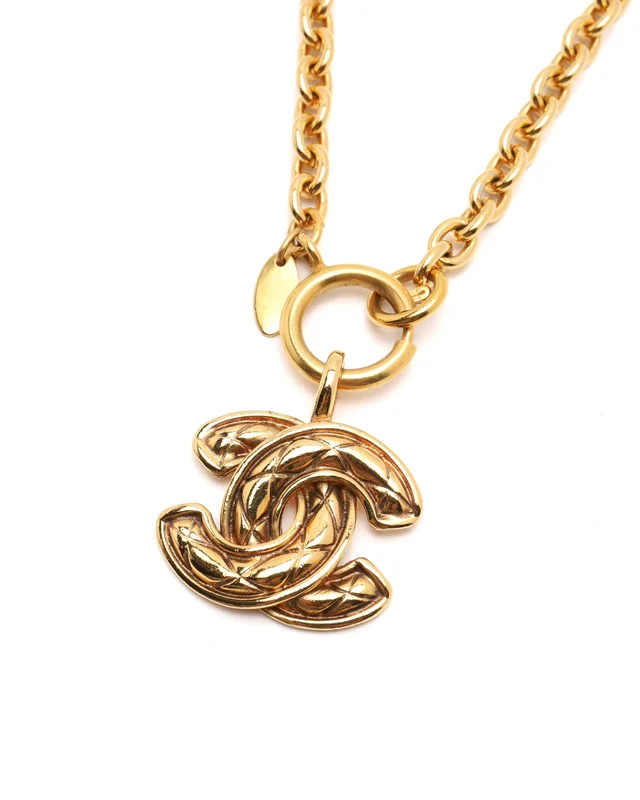 Chanel Classic Coco Mark Necklace in Silk from A Retro Tale, photo 4 of 6