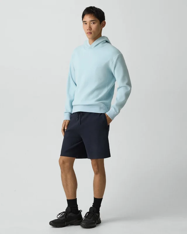 Theory Sweat Short in Light Bilen in DARK ECLIPSE 62% Viscose, 38% Polyester; Exclusive Of Elastic, photo 2 of 10 from Theory