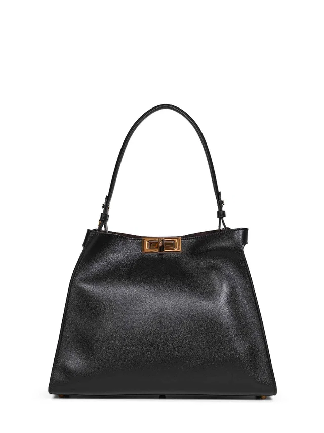 Fendi Way Shoulder Bag — Black Calf Leather in Black Calfskin from HEWI