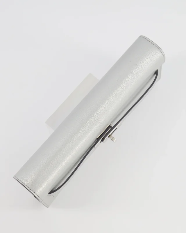 Hermès Kelly To Go Bag in Silver Goatskin from Sellier, photo 17 of 21