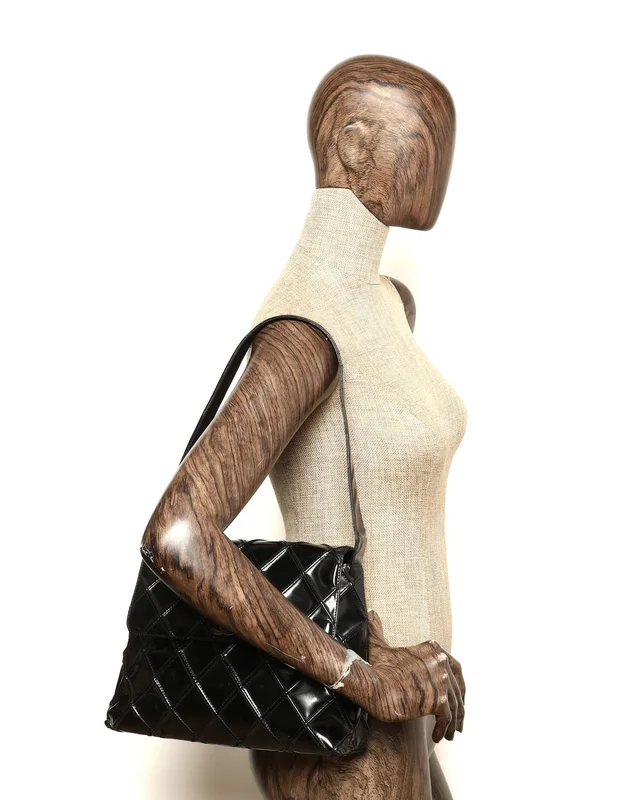 Chanel CC Quilted Hobo Bag in Patent leather from A Retro Tale, photo 11 of 11