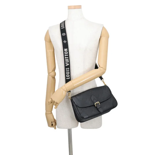 Louis Vuitton Diane Shoulder Bag Noir/PurpleM46386 Monogram Empreinte Leather in Black Leather from GALLERY RARE, photo 7 of 17