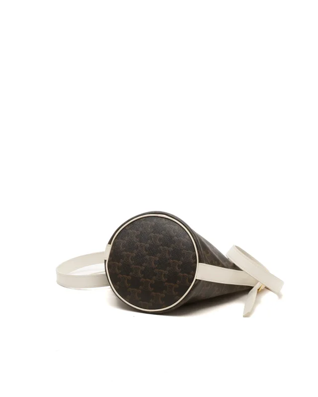 Celine Small Triomphe Bucket Bag in Coated canvas from A Retro Tale, photo 5 of 7