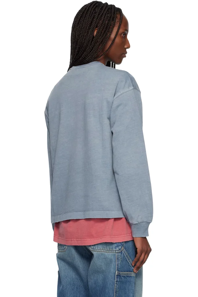 Carhartt Work In Progress Blue Long Sleeve Torion T-shirt, photo 3 of 4 from SSENSE