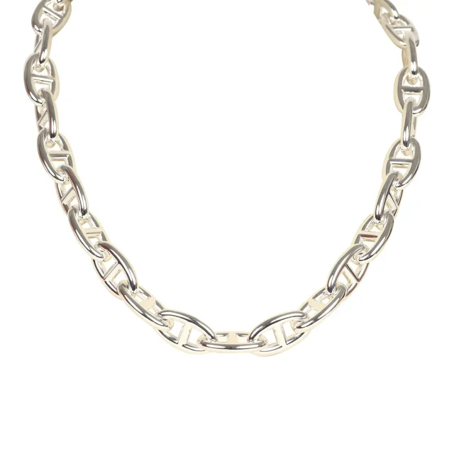 Hermès Chaine D'Ancre Necklace GM 29 Link Sterling Silver in Silver from Madison Avenue Couture, photo 7 of 10