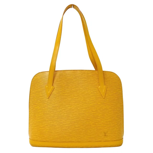 Louis Vuitton Epi Tote Shoulder Bag Lussac Tassili Yellow in Yellow Leather from The Reluxe