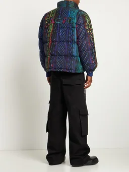 Agr Short down jacket with high collar in 100% Nylon, photo 2 of 6 from LUISAVIAROMA