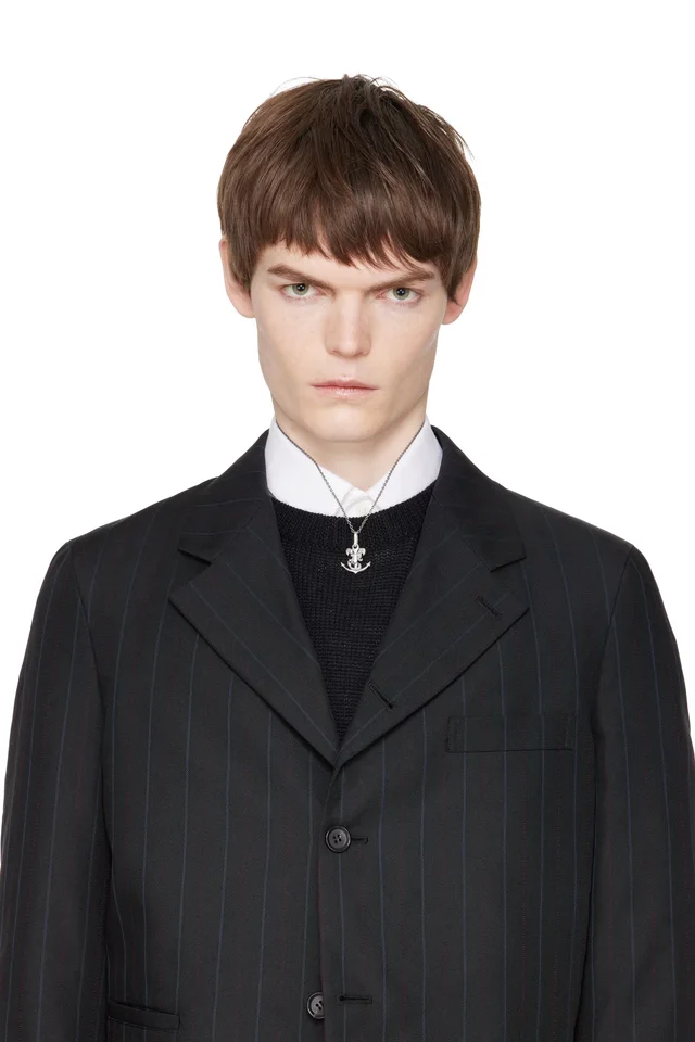 YOHJI YAMAMOTO Snake Anchor Pendant Necklace, photo 2 of 2 from SSENSE