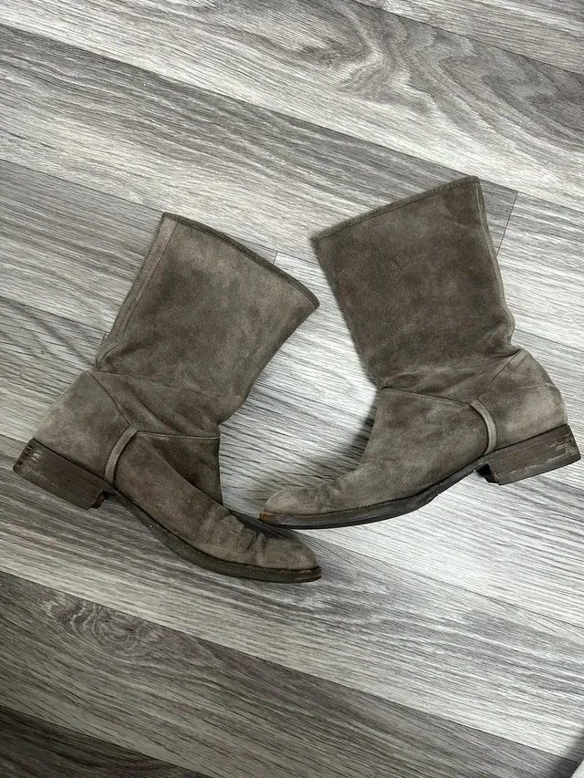 Loro Piana Vintage Brown/Grey Desert Ankle Boots Eu37, Women's (Size 6.5) in brown|red from Grailed