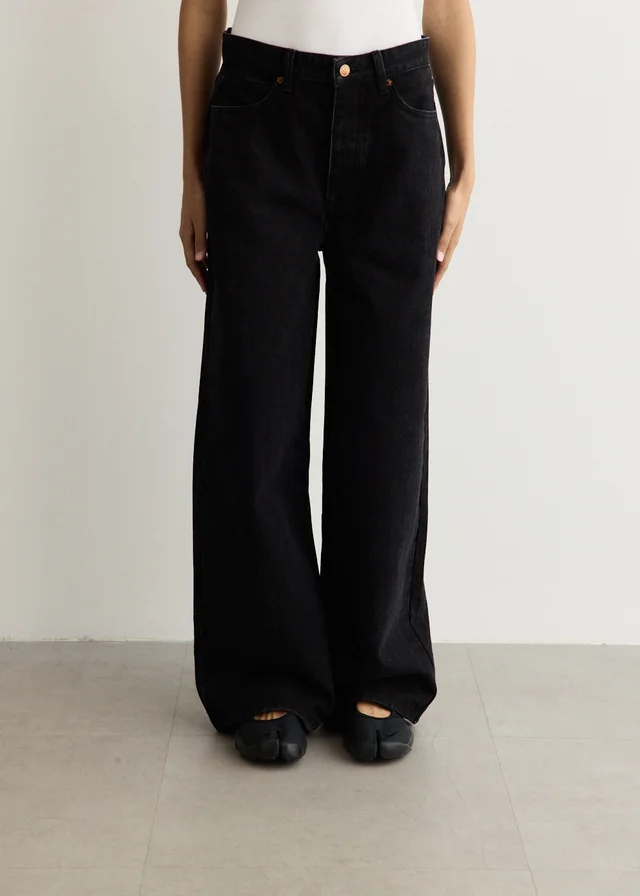 LARRIET Women's Wale Jeans in Black from Incu, photo 1 of 1