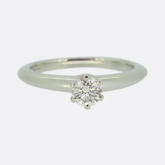 Tiffany & Co. 0.33ct Diamond Engagement Ring from The Vintage Jeweller