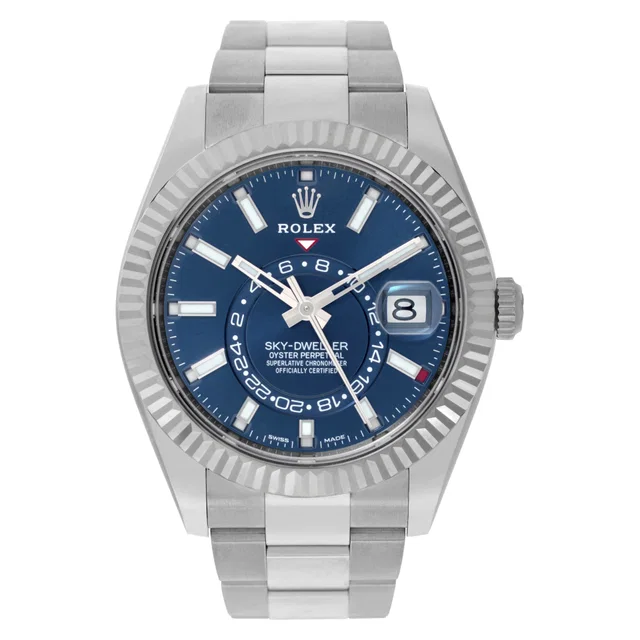 Unused Rolex Sky-Dweller 42mm 326934 in Stainless Steel, White Gold from Gray And Sons