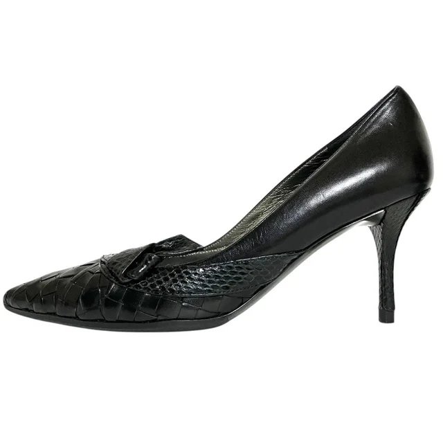 Bottega Veneta python leather intrecciato pumps in Python from LuxUness, photo 2 of 2