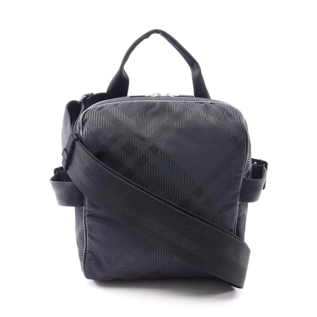 Burberry Check Jacquard Nylon Leather Crossbody Bag in Nylon from LuxUness