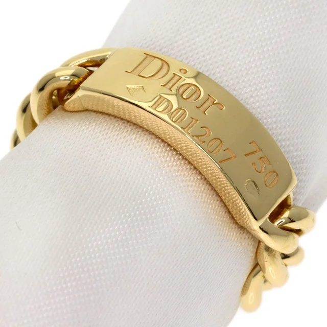 Dior Golmet Chain 49 Ring 18K Yellow Gold in Yellow from The Reluxe