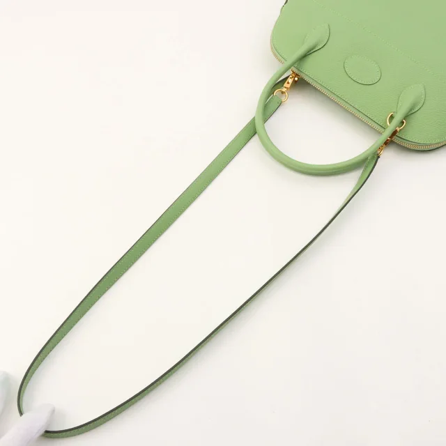 Hermès 2020 Bolide 27 Vert Criquet in Green Epsom leather from VINTAGE QOO TOKYO, photo 12 of 12