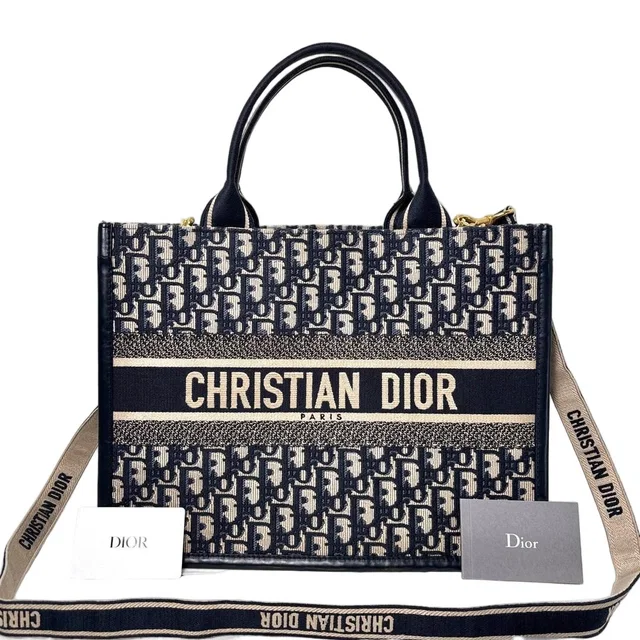 Dior Book Tote Bag Medium in Canvas from The Reluxe