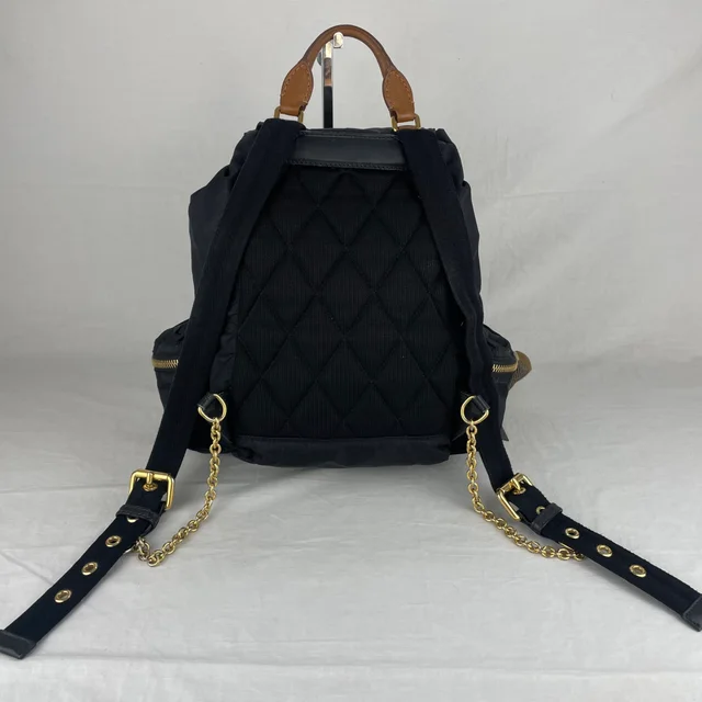 Burberry Nylon Rucksack Backpack in Leather, Metal, Nylon from Reowned, photo 11 of 16