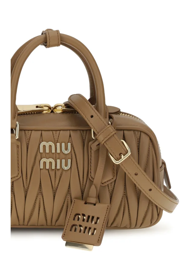 Miu Miu Arcadie Shoulder Bag — Beige Calf Leather in Beige Calfskin from HEWI, photo 2 of 2