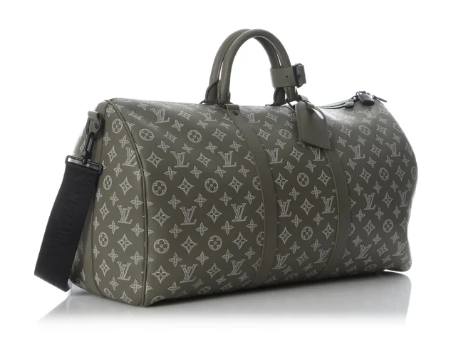 Louis Vuitton Monogram Shadow Keepall Bandoulière 50 in Calfskin from Ann's Fabulous Finds, photo 5 of 9