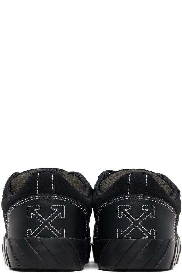 Off-White Black Vulcanized 779 Suede Sneakers, photo 2 of 5 from SSENSE