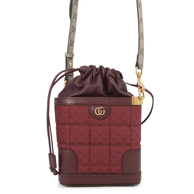 Gucci GG Supreme Shoulder Bag Bordeaux752533 GG Supreme Canvas Leather in Canvas from GALLERY RARE
