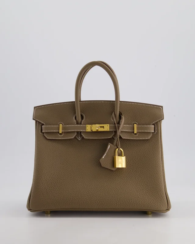 Hermès Birkin 25 Retourne Bag in Taupe Togo leather from Sellier, photo 2 of 21