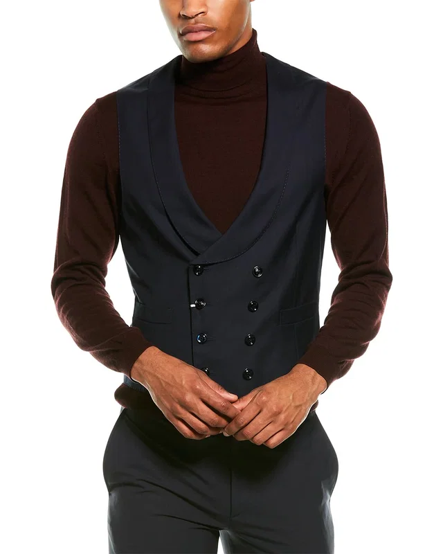 Brunello Cucinelli Wool & Silk-Blend Vest, image 1 of 1 from Gilt