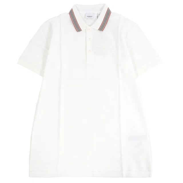 Burberry TB logo embroidery cotton polo shirt from LuxUness